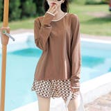 ブラウン | 水着体型カバー 全4色 ビキニ | teddyshop