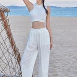 ホワイト | 水着体型カバー フィットネス タンキニ | teddyshop