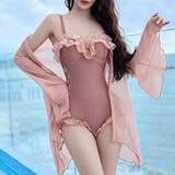 ピンク | 水着体型カバー ワンピース セクシー | teddyshop