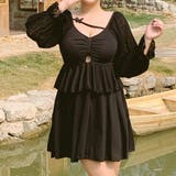 ブラック | ぽっちゃり ワンピース 体型カバー水着 | teddyshop