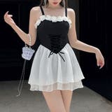 ブラック | 水着体型カバー ワンピース オールインワン | teddyshop