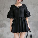 ブラック | 水着 ワンピース 体型カバー | teddyshop