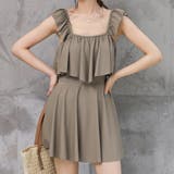 グレージュ | 水着体型カバー ワンピース レディース | teddyshop