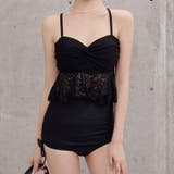 ブラック | ビキニ フリル 水着 | teddyshop