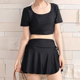 ブラック | 水着 体型カバー レディース | teddyshop