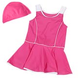 C:ショッキングピンク | スクール水着 女の子 キッズ | Kids Teddy
