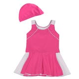 D:ショッキングピンク | スクール水着 女の子 キッズ | Kids Teddy