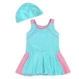 D:ライトブルー | スクール水着 女の子 キッズ | Kids Teddy