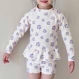 ハイビスカス×バニラホワイト | キッズ 水着 全5色 | Kids Teddy