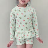フラワー×グリーン | キッズ 水着 全5色 | Kids Teddy
