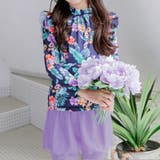 ネイビー | 水着 キッズ スカート付き | Kids Teddy