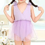 パープル | キッズ 水着 女の子 | Kids Teddy