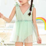 グリーン | キッズ 水着 女の子 | Kids Teddy