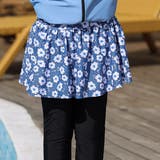 ブルー×フラワー | キッズ 水着 レギンス | Kids Teddy