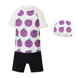 ホワイト×フルーツ | キッズ 水着 女の子 | Kids Teddy