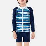 ブルー×ボーダー | キッズ 水着 男の子 | Kids Teddy