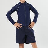 ネイビー×ホワイト | キッズ 水着 女の子 | Kids Teddy