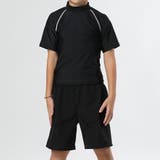 ブラック×ホワイト | 【紫外線カット率99 6％】キッズ 水着 | Kids Teddy