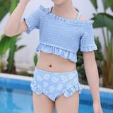 ブルー | キッズ 水着 女の子 | Kids Teddy