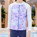 ホワイト×タイダイ | キッズ トップス ラッシュガード | Kids Teddy