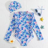 ブルー | キッズ オールインワン 水着 | Kids Teddy