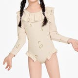 クリーム×バナナ | キッズ オールインワン 水着 | Kids Teddy