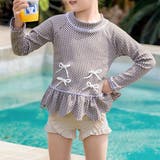 ブラウン×ベージュ | キッズ 水着 全8色 | Kids Teddy