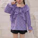 パープル | キッズ 水着 セパレート | Kids Teddy