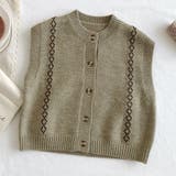 カーキ | ベスト ニット キッズ | Kids Teddy