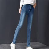 ライトブルー | スキニーパンツ 大きいサイズ ストレッチ | teddyshop