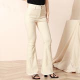 アイボリー | フレアデニム 春 ハイウエスト | teddyshop