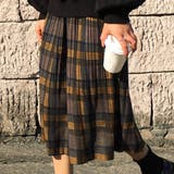 A:キャラメル | チェックスカート フレアスカート 全9色 | teddyshop
