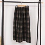 F:ブラック | チェックスカート フレアスカート 全9色 | teddyshop