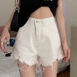ホワイト | ショートパンツ 夏 デニム | teddyshop