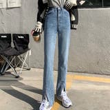 ブルー | デニムパンツ レディース 秋服 | teddyshop