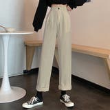 エクリュ | テーパードパンツ ワイド タック | teddyshop