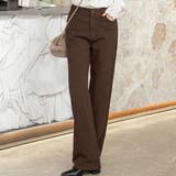 ブラウン | デニムパンツ ロング丈 大きいサイズ | teddyshop