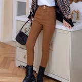 ブラウン | 裏起毛デニム スキニー ジーンズ | teddyshop