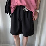 ブラック | 韓国ファッション 春 ハーフパンツ | teddyshop