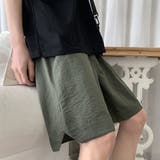 カーキ | 韓国ファッション 春 ハーフパンツ | teddyshop