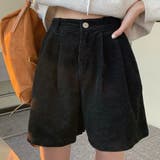 ブラック | ショートパンツ コーデュロイ レディース | teddyshop