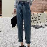 ライトブルー | デニムパンツ ストレート ハイウエスト | teddyshop