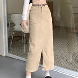 ベージュ | スカート タイトスカート ロング | teddyshop