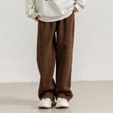 ブラウン | ワイドパンツ 裏起毛 ストレート | teddyshop