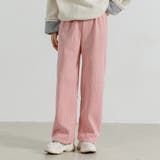 ピンク | ワイドパンツ 裏起毛 ストレート | teddyshop