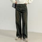 ダークインディゴ | デニムパンツ ワイド ボトムス | teddyshop