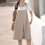 ベージュ | サロペット 水着体型カバー ラッシュガード | teddyshop