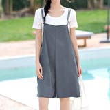 グレー | サロペット 水着体型カバー ラッシュガード | teddyshop