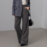 チャコール | ワイドシルエット パンツ レディース | teddyshop