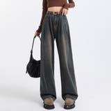 ダークインディゴ | ワイド デニム パンツ | teddyshop